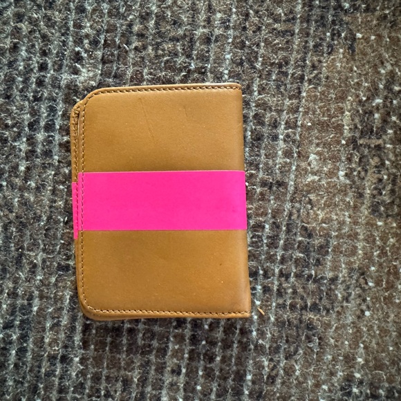 Clare V Accessories - Clare V Tan and Pink Card Holder
